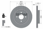 92172503 Brzdový kotouč Shoe Kit Pro TEXTAR