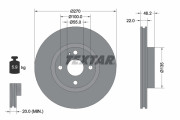 92175903 Brzdový kotouč Shoe Kit Pro TEXTAR