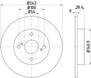 92181303 Brzdový kotouč Shoe Kit Pro TEXTAR