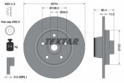 92196200 Brzdový kotouč TEXTAR