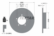 92198103 Brzdový kotouč Shoe Kit Pro TEXTAR