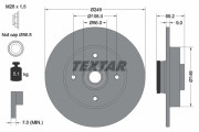 92202103 Brzdový kotouč Shoe Kit Pro TEXTAR