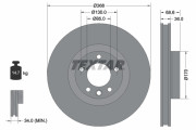 92213603 Brzdový kotouč Shoe Kit Pro TEXTAR