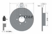 92221003 Brzdový kotouč Shoe Kit Pro TEXTAR