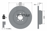 92224803 Brzdový kotouč Shoe Kit Pro TEXTAR