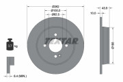 92242203 Brzdový kotouč Shoe Kit Pro TEXTAR