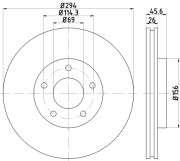 92257603 Brzdový kotouč Shoe Kit Pro TEXTAR