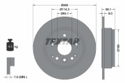 92261703 TEXTAR brzdový kotúč 92261703 TEXTAR
