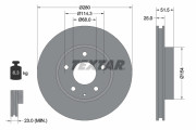 92267503 TEXTAR brzdový kotúč 92267503 TEXTAR