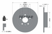 92275303 Brzdový kotouč Shoe Kit Pro TEXTAR