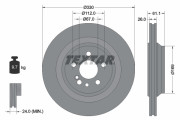 92278303 TEXTAR brzdový kotúč 92278303 TEXTAR