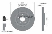 92283503 Brzdový kotouč Shoe Kit Pro TEXTAR