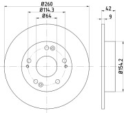 92286703 Brzdový kotouč PRO TEXTAR