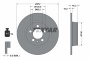 92292003 Brzdový kotouč Shoe Kit Pro TEXTAR