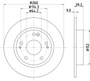 92296903 Brzdový kotouč Shoe Kit Pro TEXTAR