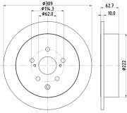 92297303 Brzdový kotouč Shoe Kit Pro TEXTAR