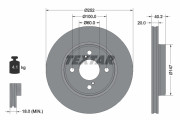 92303703 Brzdový kotouč Shoe Kit Pro TEXTAR