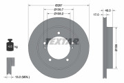 92314103 Brzdový kotouč Shoe Kit Pro TEXTAR