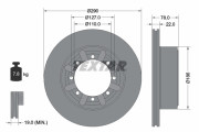 92322303 Brzdový kotouč Shoe Kit Pro TEXTAR