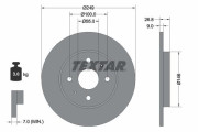 92352203 TEXTAR brzdový kotúč 92352203 TEXTAR