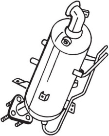 095-573 Filtr pevnych castic, vyfukovy system BOSAL