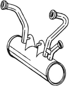135-369 Přední tlumič výfuku BOSAL