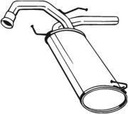 148-171 Zadní tlumič výfuku BOSAL