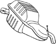 235-151 Zadní tlumič výfuku BOSAL