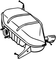 247-043 Zadní tlumič výfuku BOSAL