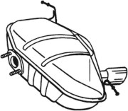 247-413 Zadní tlumič výfuku BOSAL