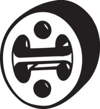 255-414 Gumový popruh, výfukový systém BOSAL