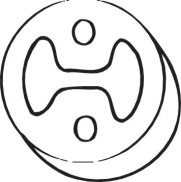 255-393 Gumový popruh, výfukový systém BOSAL