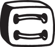 255-522 Gumový popruh, výfukový systém BOSAL