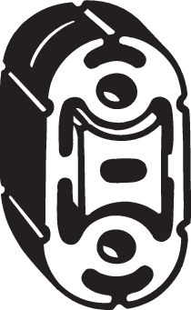 255-557 Gumový popruh, výfukový systém BOSAL