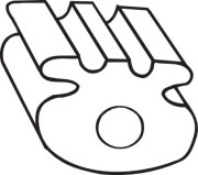 255-837 Gumový popruh, výfukový systém BOSAL