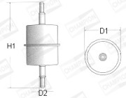 L101/606 Palivový filtr CHAMPION