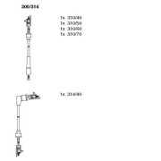 300/314 BREMI sada zapaľovacích káblov 300/314 BREMI