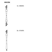 600/238 BREMI sada zapaľovacích káblov 600/238 BREMI