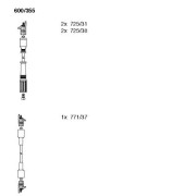 600/355 BREMI sada zapaľovacích káblov 600/355 BREMI