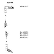600/414 BREMI sada zapaľovacích káblov 600/414 BREMI