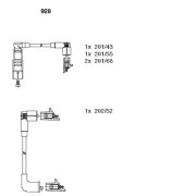 928 BREMI sada zapaľovacích káblov 928 BREMI