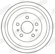 329223J Brzdový buben JURID