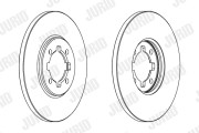 561299J Brzdový kotouč JURID