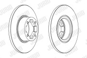 561311J Brzdový kotouč JURID