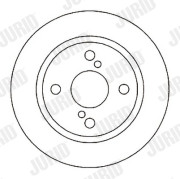 561602J Brzdový kotouč JURID