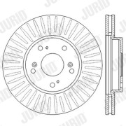 562547JC Brzdový kotouč JURID