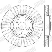 562594JC JURID brzdový kotúč 562594JC JURID