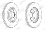 563002JC-1 Brzdový kotouč JURID