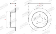 563341JC JURID brzdový kotúč 563341JC JURID