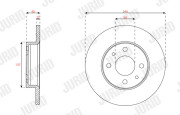 563350JC JURID brzdový kotúč 563350JC JURID